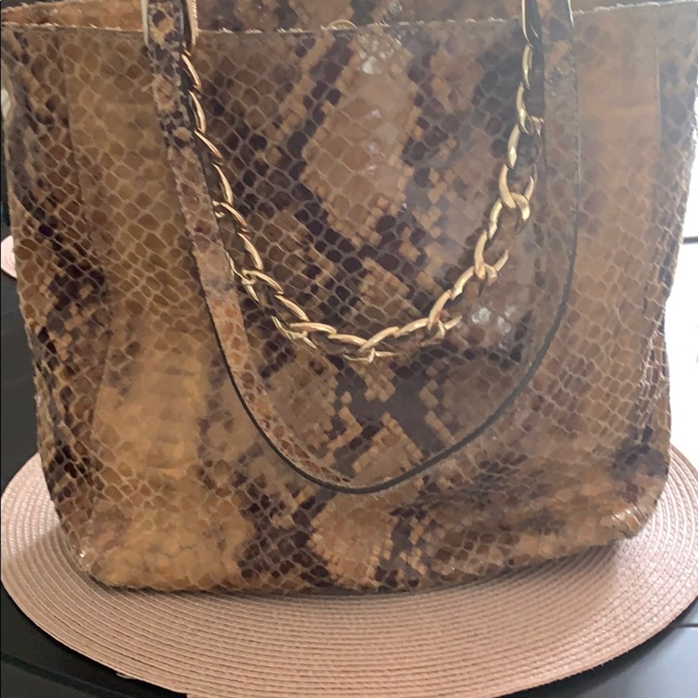 Michael Kors Leather Python Shoulder Bag - image 3
